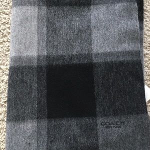 Men’s Coach Plaid Scarf